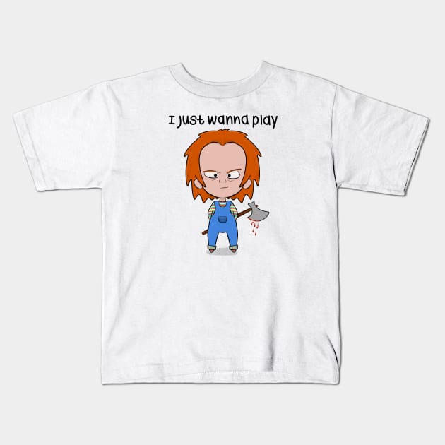 I Just wanna play Kids T-Shirt by aStro678